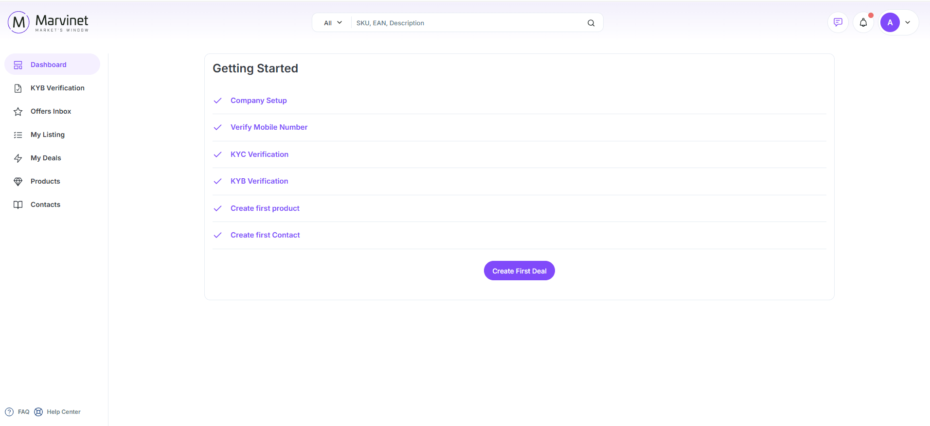 Platform section preview